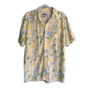 Tipsy Elves Men's Button Up‎ Shirt Corona Hawaiian Size XL